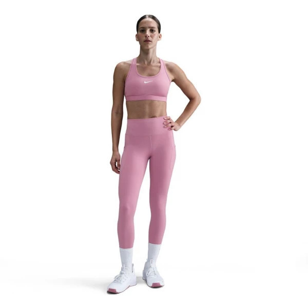 Women's Nike Swoosh Medium Support Sports Bra Medium Elemental Pink/White | Scheels