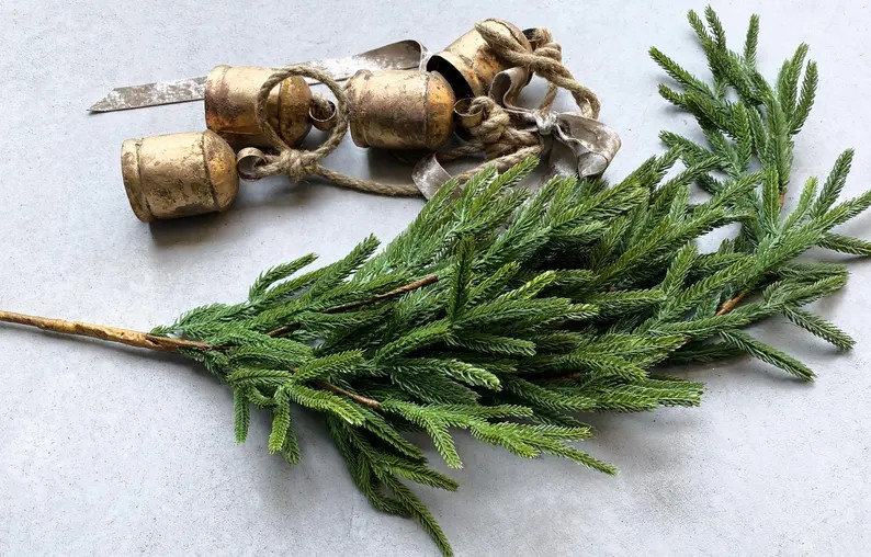 Artificial Luxury Real Touch Norfolk Pine Stem 42. Most Realistic. Luxurious. Christmas. Decor. H... | Etsy (US)