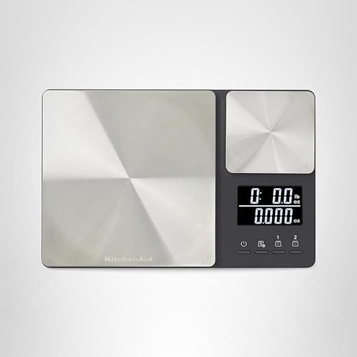 KitchenAid KQ909 Dual Platform Digital Kitchen and Food Scale, 11 pound capacity and Precision 16... | Amazon (US)