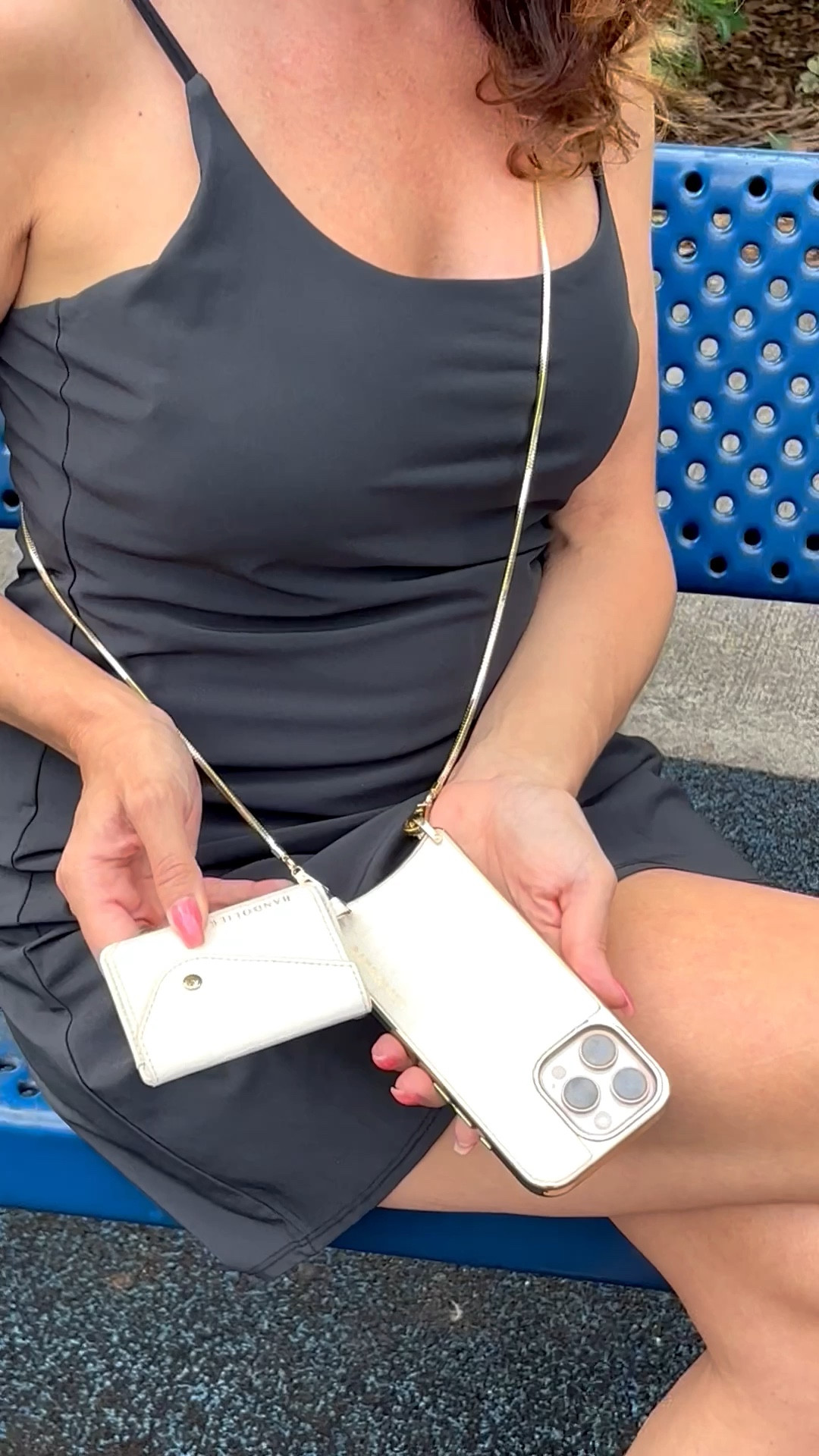 Game changer for when you’re on the go. No more getting lost in my bag, or worrying about setting done my phone b/c no it is attached to me like a purse. It has a place for my CC and DL that is magnetic and removable. Plus the chrome detailing is just gorgeous. I choose a cream tone to match everything but so many more options.

@BANDOLIER 

#LTKmomlife #LTKdayinmylife #LTKTravel