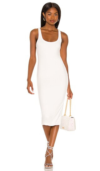 Animal Ribbed Dress in White | Revolve Clothing (Global)
