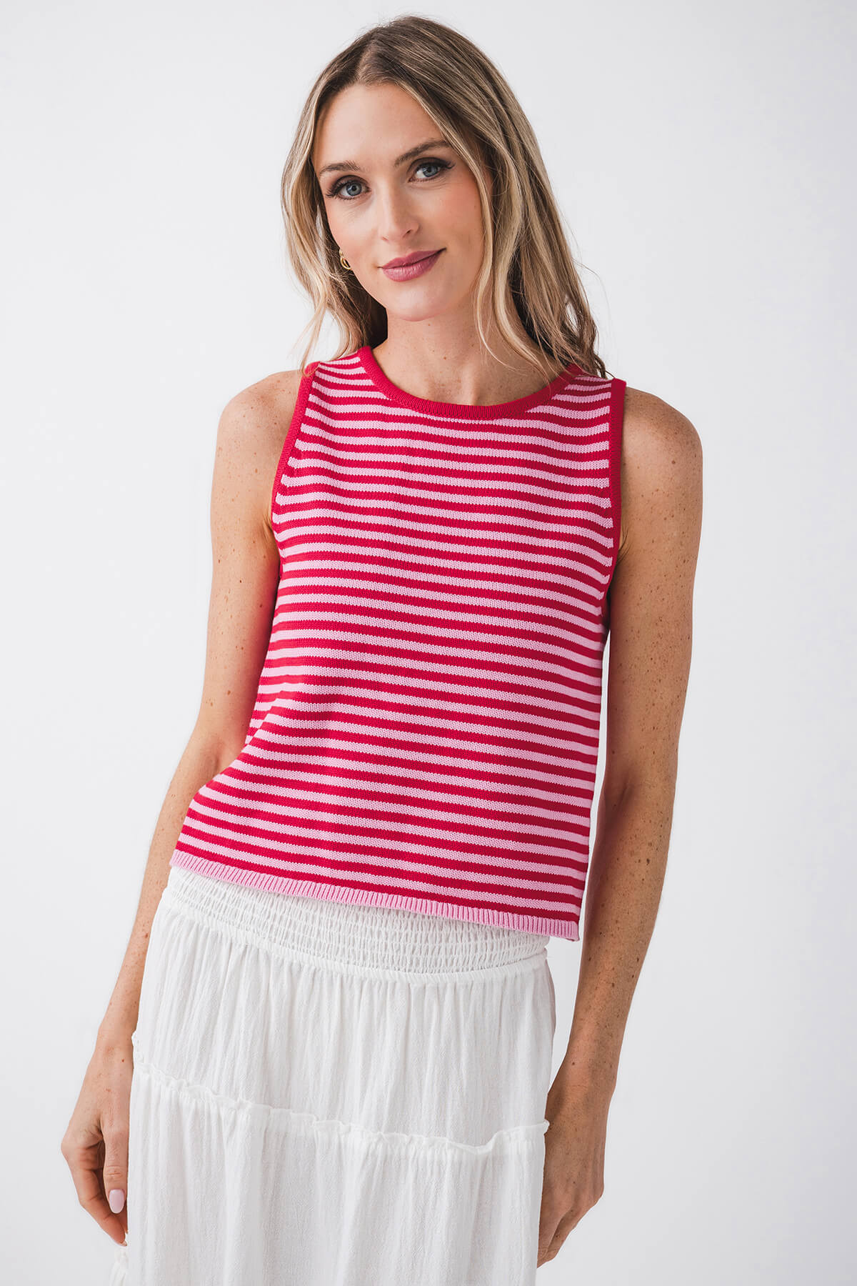 Things Between Ollie Striped Knit Tank | Social Threads