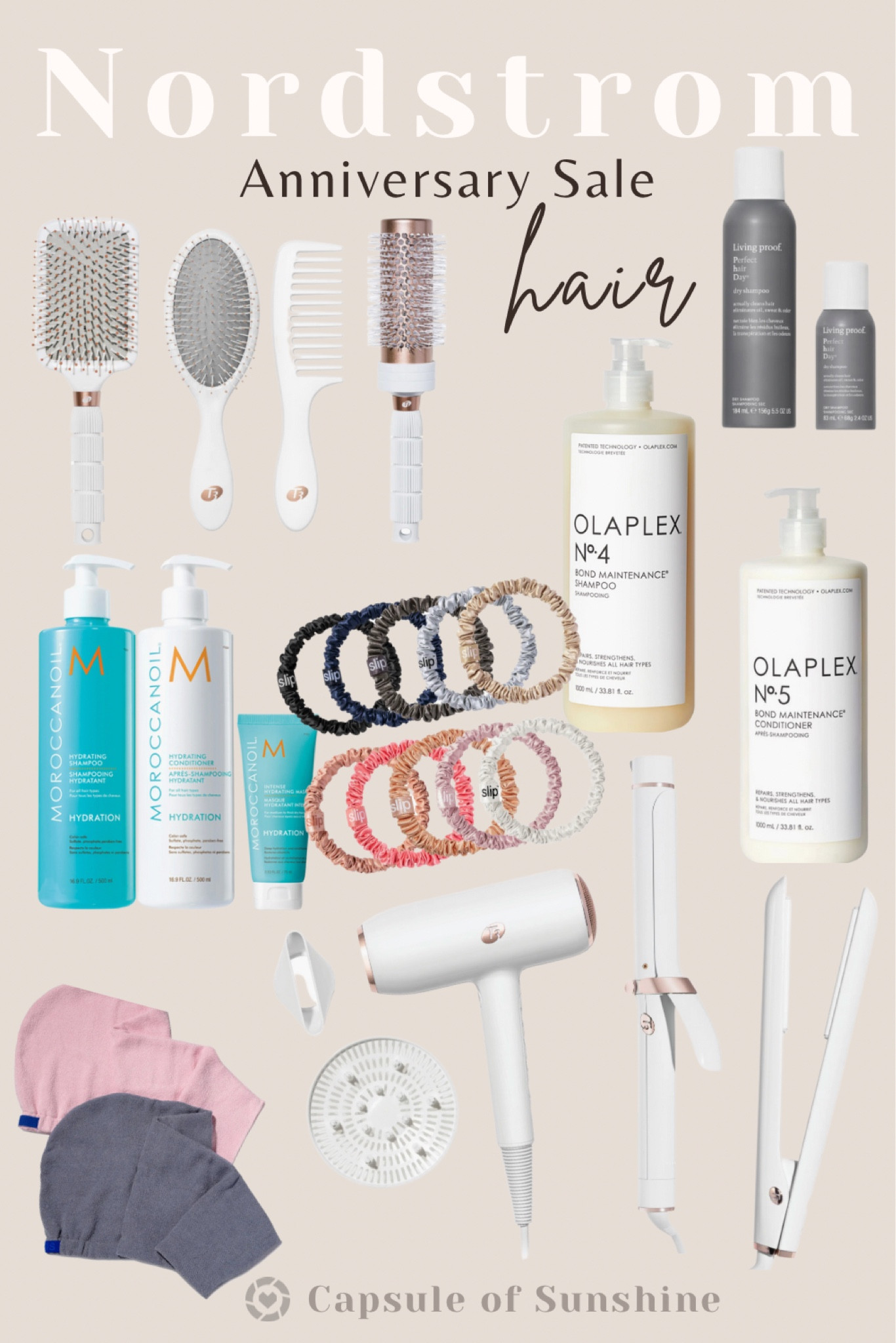 Nordstrom Anniversary Sale begins SOON!!! 

My top hair care picks. There’s a good mix of old and new for the sale! 

Cardmember Early Access opens up to Icons on July 11, Ambassadors on July 12, Influencers on July 13, and everyone else on July 17. Be sure to check your account if you’re a cardholder to see what level you are and when you’ll gain access. 

Go ahead and SAVE this post so you can easily access it once the sale opens up to you! 

#nordstromanniversarysale #nsale #haircare #t3 #flatiron #straightener #curlingiron #blowdryer #hairdryingtowels #moroccanarganoil #luxebrushset #olaplex #puresilk #hairties #scrunchies #livingproof #dryshampoo 

#LTKxNSale #LTKbeauty #LTKsalealert
