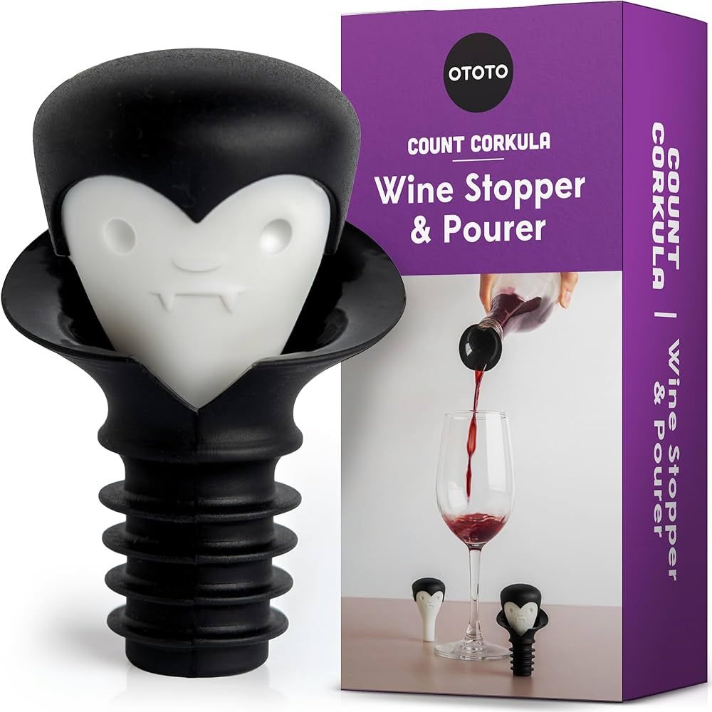 NEW!! Count Corkula by OTOTO - Gifts for Wine Lovers, Wine Bottle Stopper, Wine Accessories, Goth... | Amazon (US)