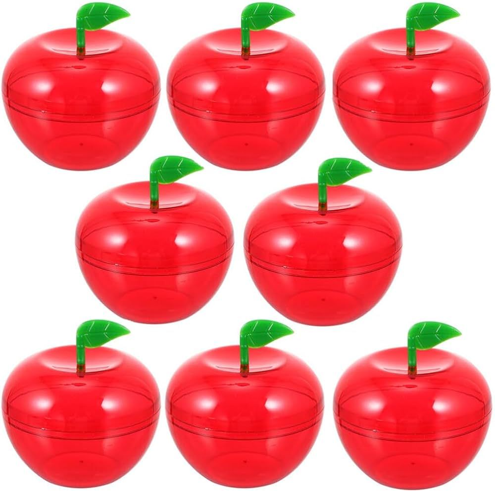 Amazon.com: MAGICLULU 8pcs Fillable Red Apple Container Apple Shape Christmas Container Chocolate... | Amazon (US)
