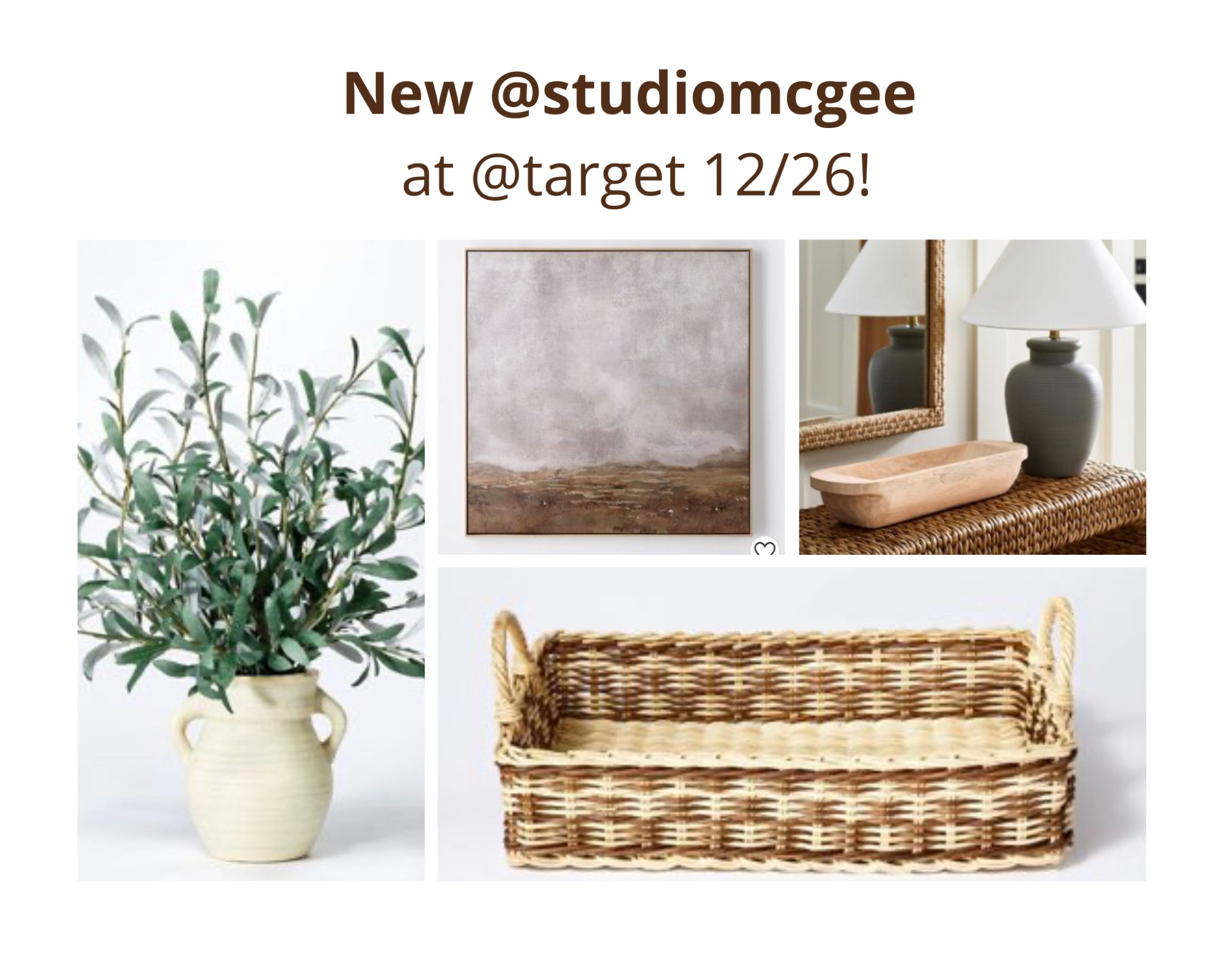 New @studiomcgee @target coming on 12/26!

Come check it out !

Home decor, home styling, decorate with me, target style, target home 

#LTKSeasonal #LTKhome #LTKstyletip