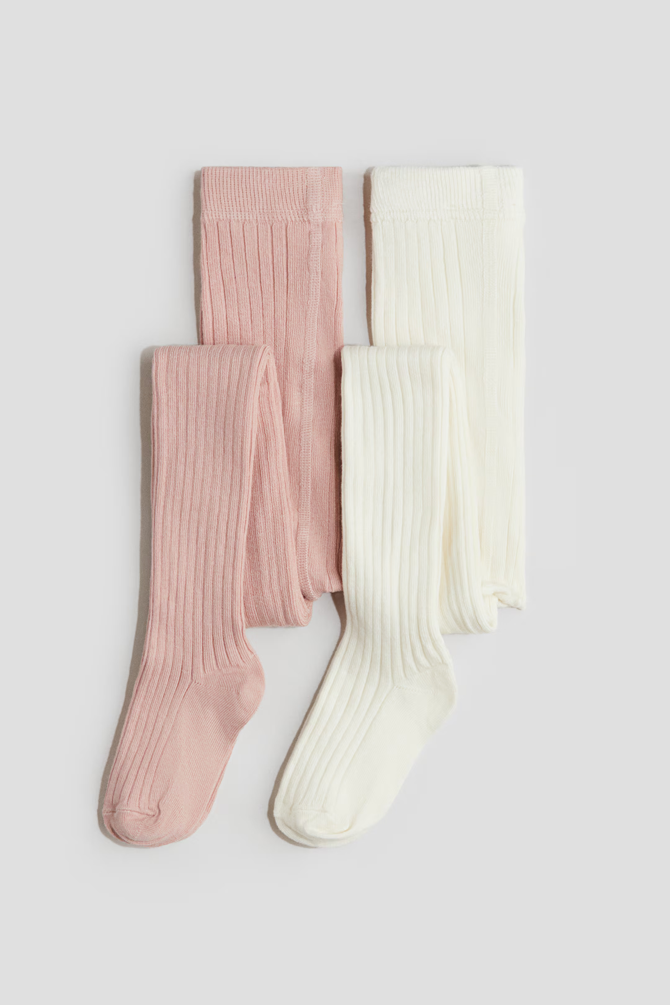2-Pack Rib-Knit Tights | H&M (US + CA)