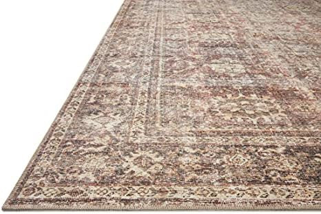 Amber Lewis x Loloi Georgie Collection GER-06 Bordeaux / Antique 7'6" x 9'6" Area Rug | Amazon (US)