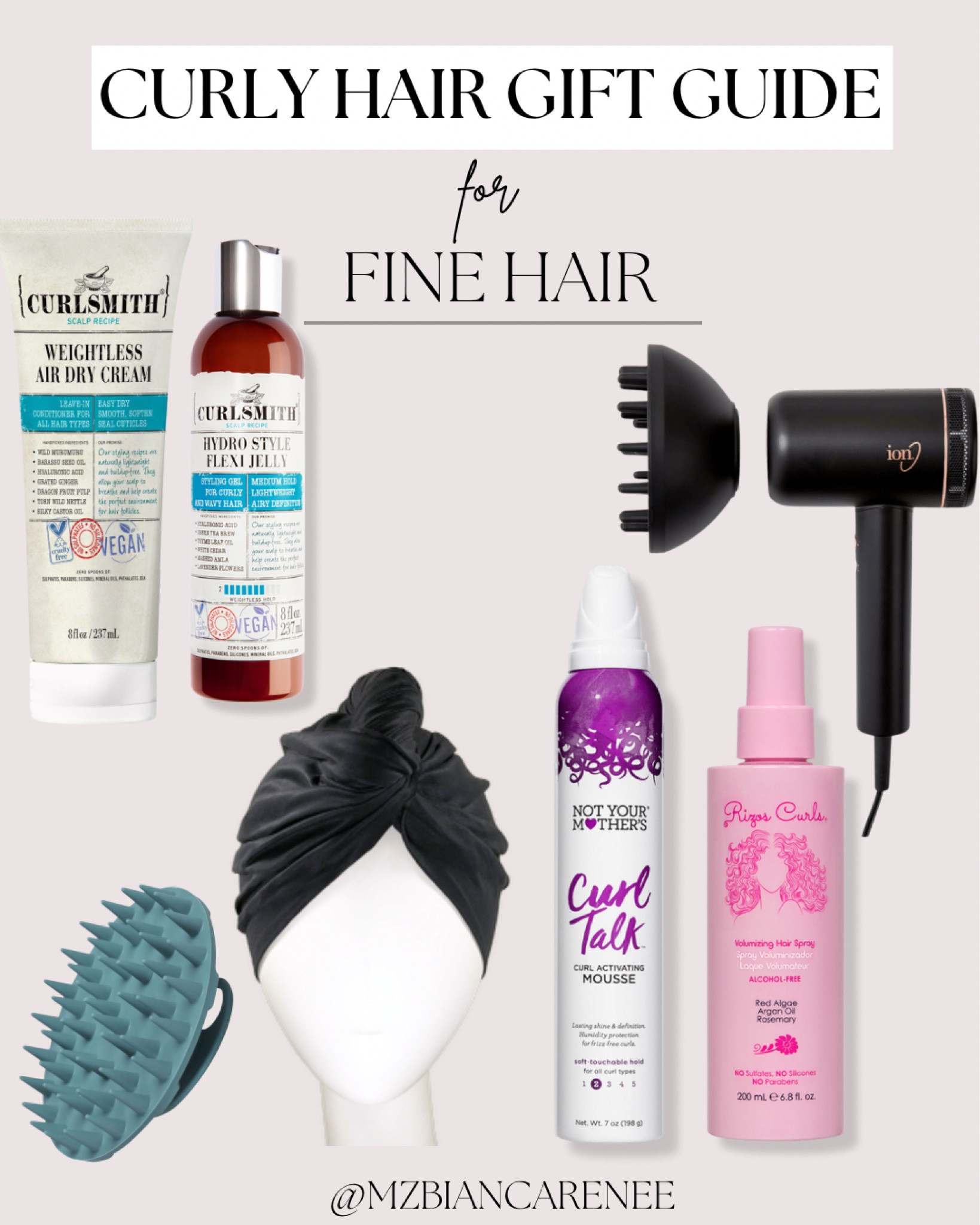 Curly products for fine curly hair! Light moisturizing and long lasting hold. Products focused on voluminous Wash days  with limited frizz 

#LTKFind #LTKbeauty #LTKGiftGuide