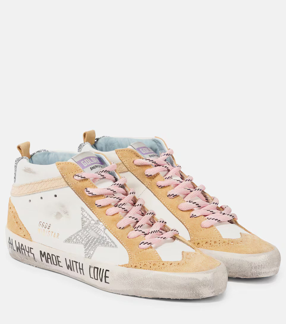 Mid Star leather and suede sneakers | Mytheresa (US/CA)