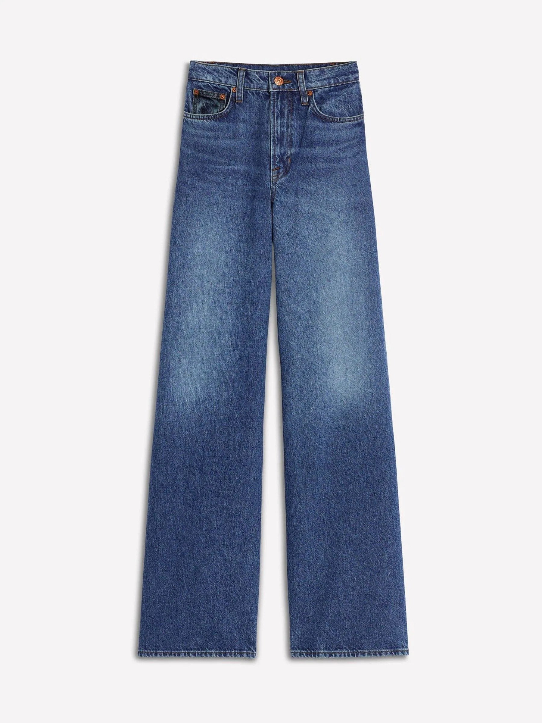 Boden Boden Blue High Rise Wide Leg Jeans | Next US