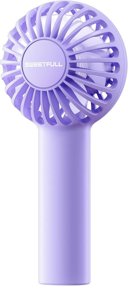 SWEETFULL Mini Portable Fan Powerful Handheld Fan Rechargeable,3 Speeds Personal Small Hand Fan f... | Amazon (US)