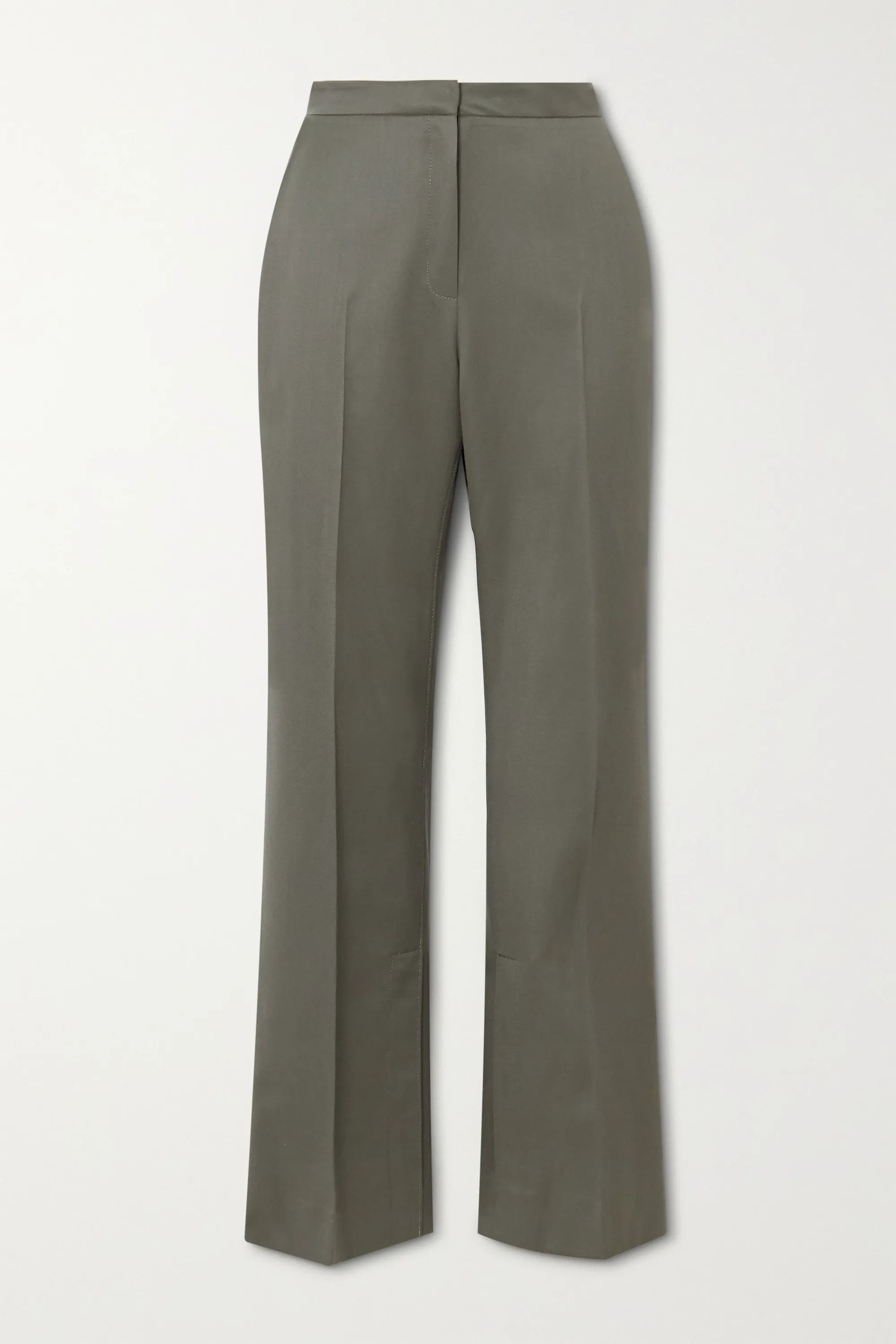 Wool-twill straight-leg pants | NET-A-PORTER (UK & EU)