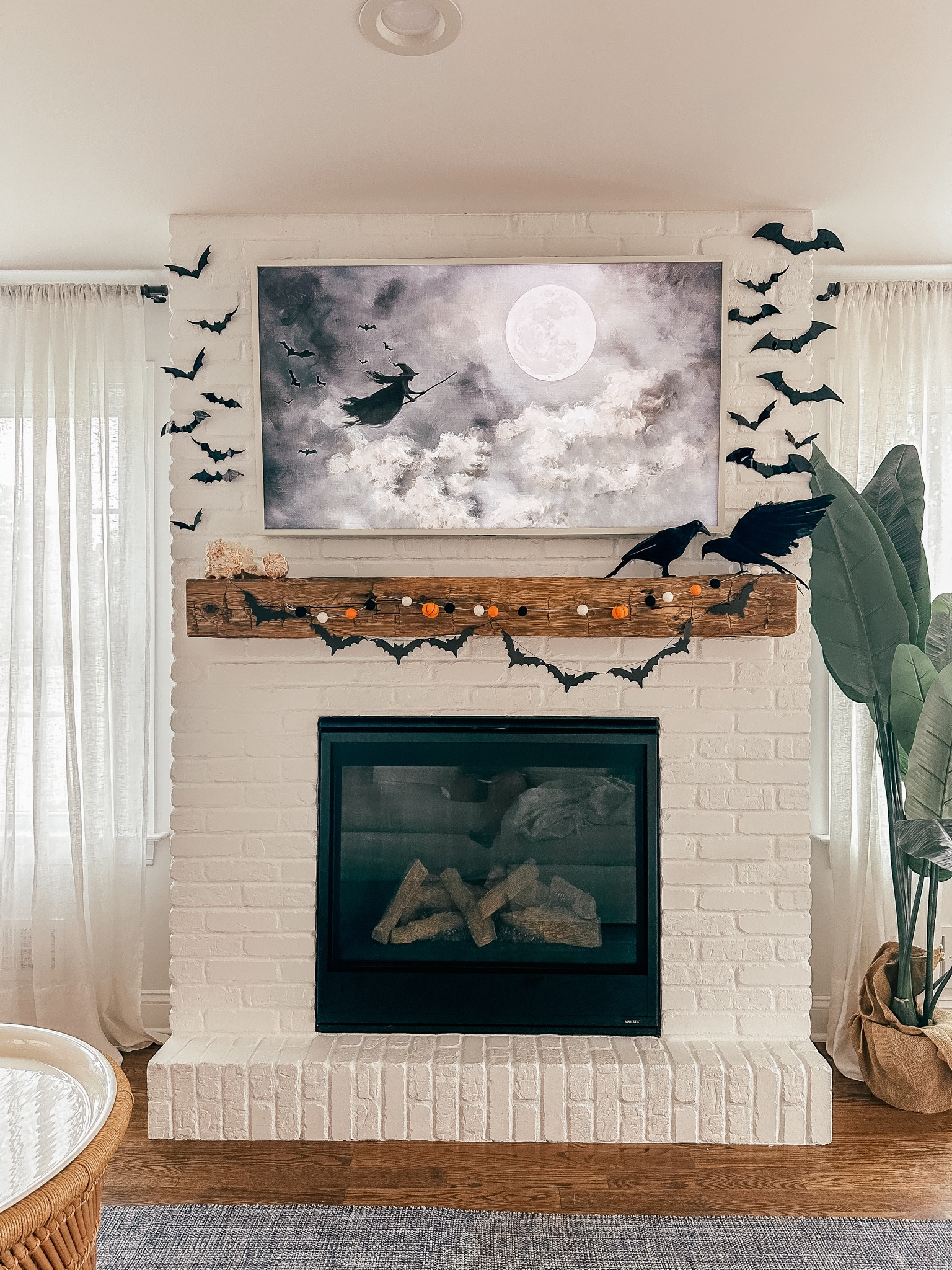Halloween fireplace, mantel, living room

#LTKFamily #LTKSeasonal #LTKHome