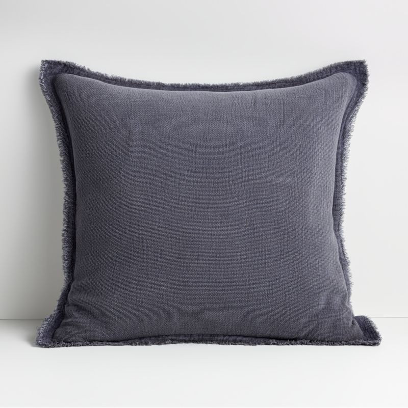 Olind 23" Blue Pillow with Down-Alternative Insert + Reviews | Crate & Barrel | Crate & Barrel