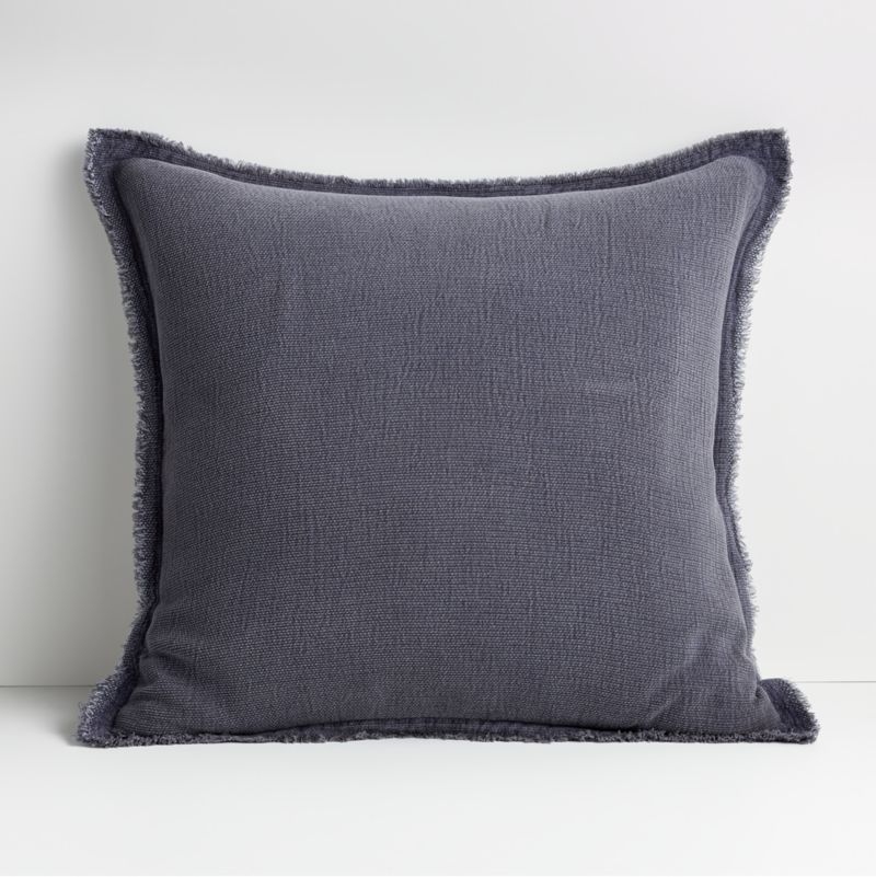 Olind 23"x23" Square Blue Decorative Throw Pillow Cover + Reviews | Crate & Barrel | Crate & Barrel