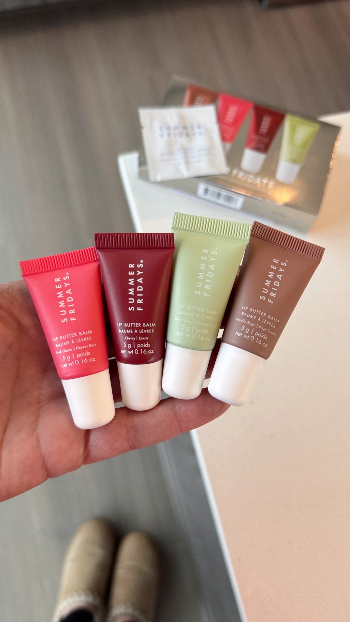 Love these lip balm mini’s!! They’re perfect because they fit in any bag + your pockets and I love that this holiday kit comes with all these different scents! Such a great stocking stuffer too! #lipgloss #lipcombo 

#LTKHoliday #LTKGiftGuide #LTKBeauty