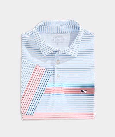 Green Cay Striped Sankaty Polo | vineyard vines
