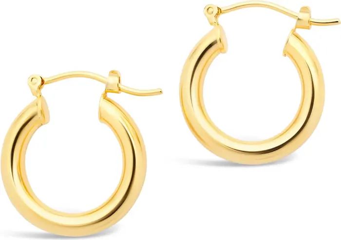 14K Gold Plated Chunky Tube Hoop Earrings | Nordstrom Rack