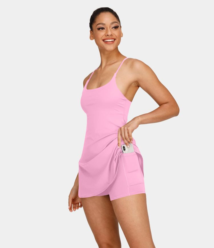 Women’s Softlyzero™ Plush Backless Active Dress-Easy Peezy Edition - Halara | HALARA