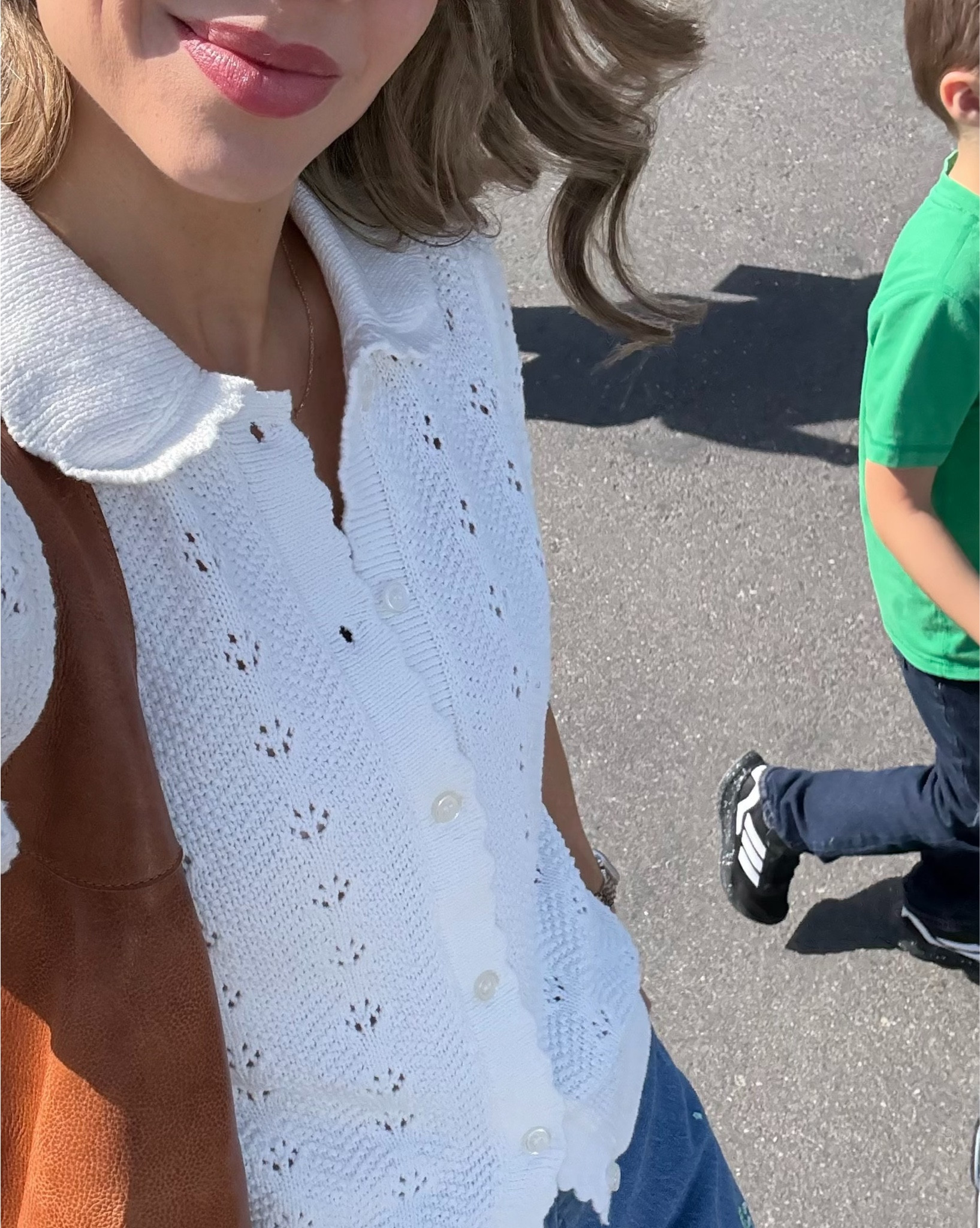 OOTD- Mom Life 💗 Twins school performance, then the International Fair at their school & then a birthday party! Full day and perfectly comfortable while also cute!! This entire outfit is giving Anthro vibes and it’s all Walmart! And my favorite mom bag from Latico Leathers that I have in 3 colors 🥰

Size down in jeans. Top runs TTS 💗

#LTKmomlife #LTKTravel #LTKActive