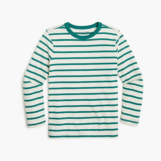 Boys' long-sleeve striped tee | J.Crew Factory