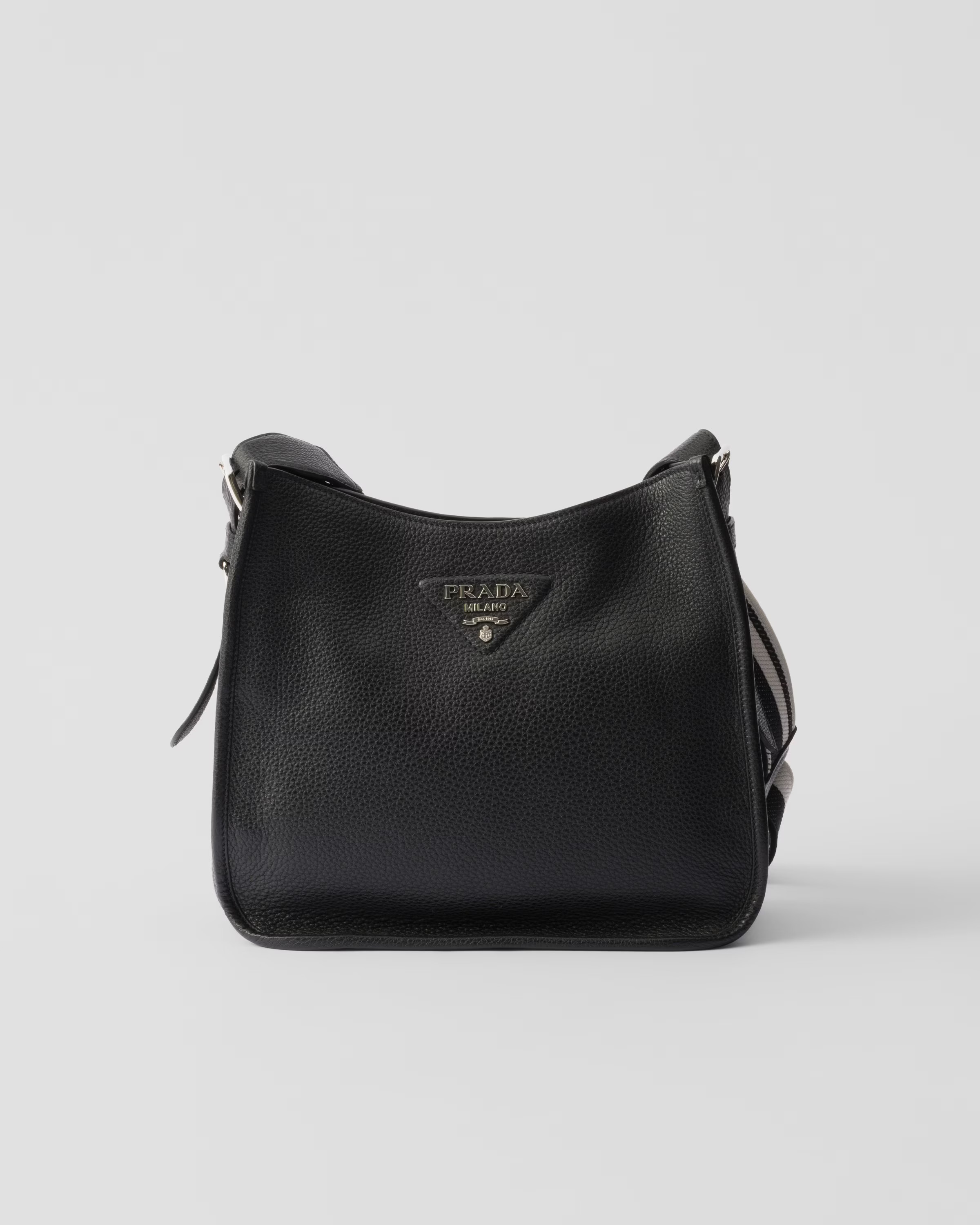 Leather hobo bag | Prada US