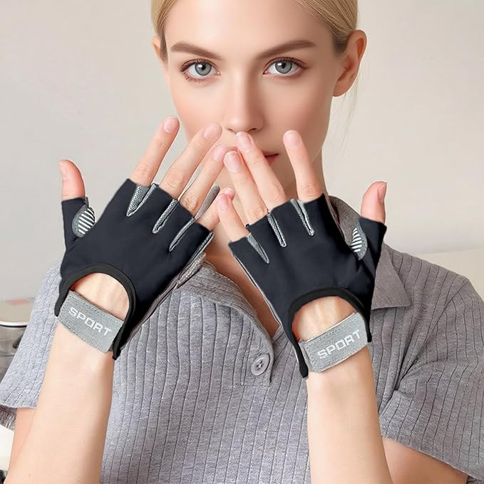 Workout Gloves Gym Weight Lifting Gloves Cycling Short Finger Sports Guantes for Men and Women | Amazon (US)