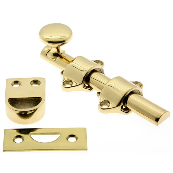Solid Brass Dutch Door Bolt | Wayfair Professional