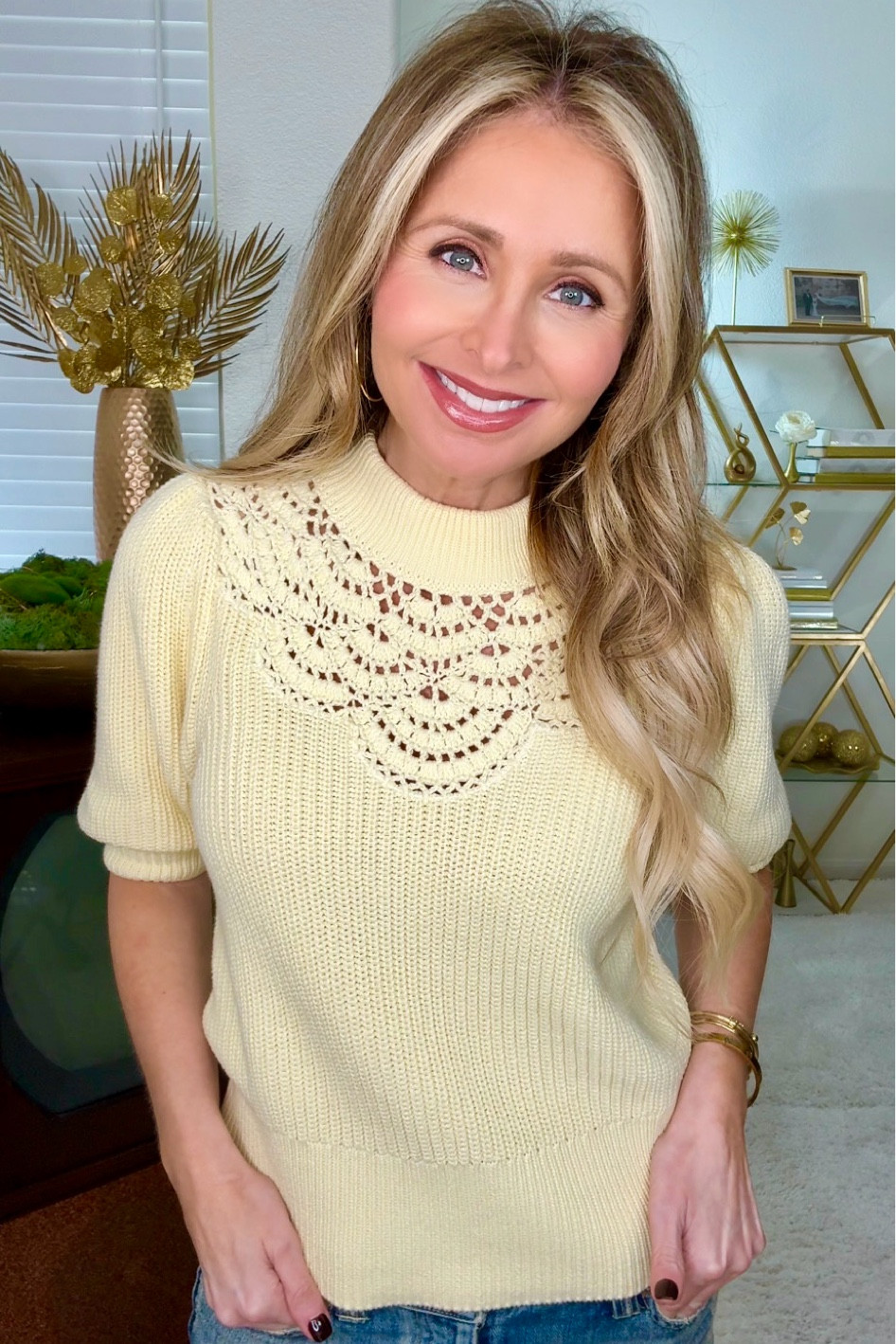 Someone told me “butter yellow” is the color of the season. Love this little sweater. On sale now  

#LTKStyleTip #LTKSummerEdit