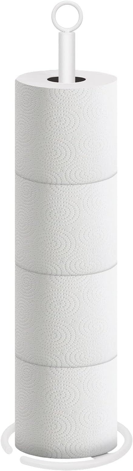 NearMoon Bath Toilet Paper Holder Stand, Free Standing Tissue Paper Storage with Reserve, Space T... | Amazon (US)