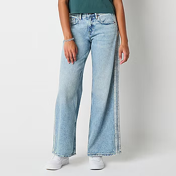 Arizona Airy Drape Womens Juniors Short Low Rise Baggy Fit Jean | JCPenney