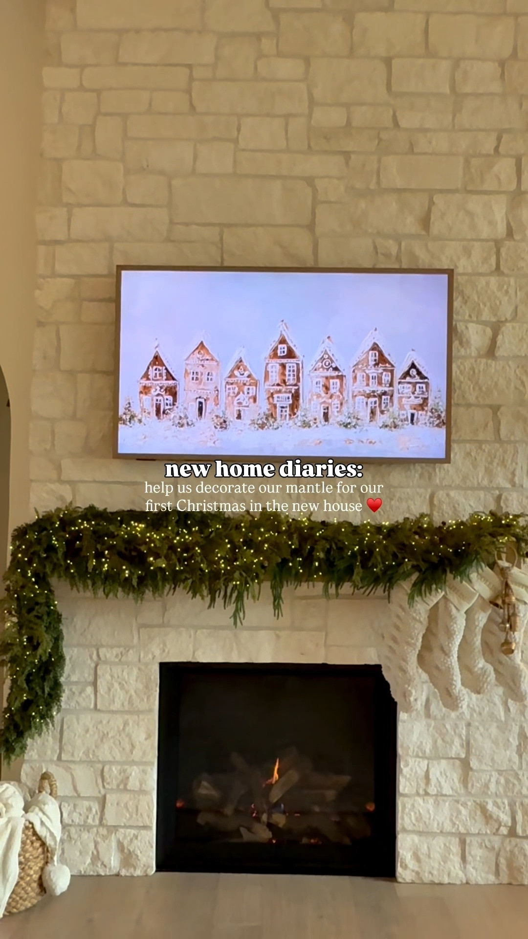 Decorating our mantel for Christmas for the very first time in our new home! Linking everything we used. 

#LTKSeasonal #LTKHoliday #LTKHome