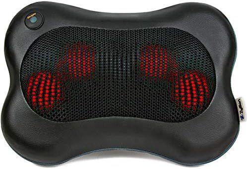 Zyllion Shiatsu Back and Neck Massager - Kneading Massage Pillow with Heat for Shoulders, Lower B... | Amazon (US)