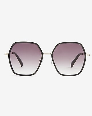Oversized Round Frame Sunglasses | Express