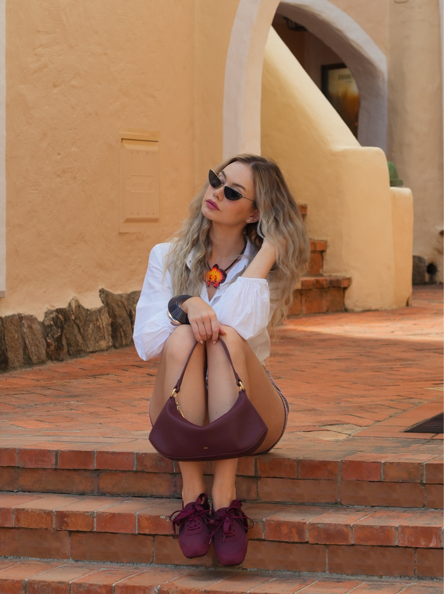 Chic burgundy sneakers and matching accessories 

#LTKbag #LTKshoes #LTKstyletip