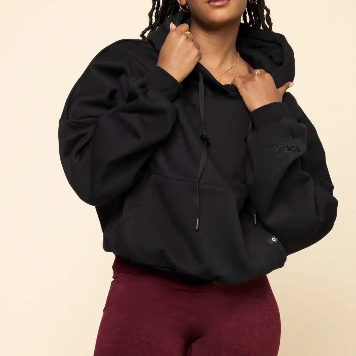 Pullover Cloud Hoodie - Black | POPFLEX