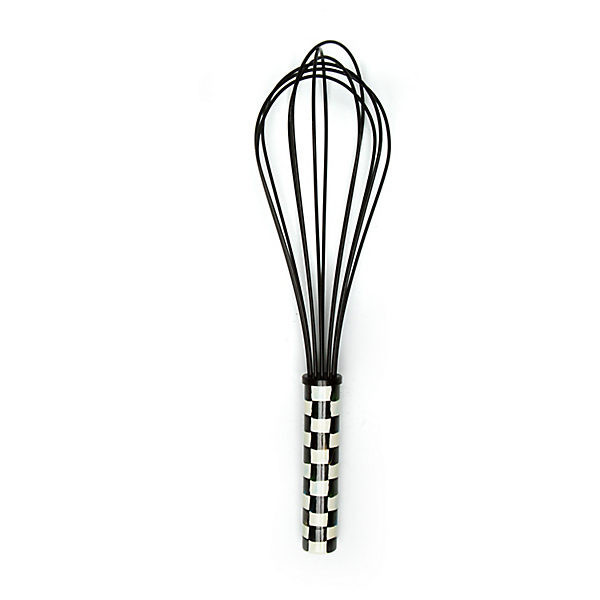 MacKenzie-Childs Courtly Check Large Whisk in Black | MacKenzie-Childs