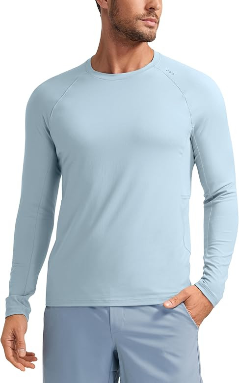 CRZ YOGA Mens Essentials Long Sleeve Tee Shirts Pullover Casual Lounge Shirts Quick Dry Running G... | Amazon (US)