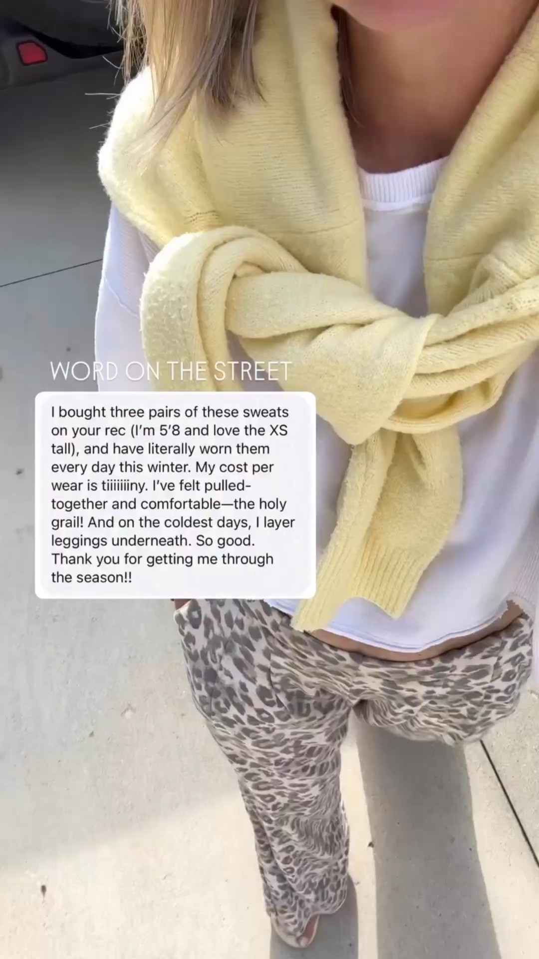 these sweats are one of my most requested links and for good reason. couldn’t love them more. i also have them in leopard. the coolest and comfiest sweats ever. love ‘em!!!

wearing the small, regular length. 
i’m 140lbs and 5’7"

street pants. sweats. wide leg pants. weekend style. effortless style. easy outfit. sweat set. lounge set.

#LTKspring #LTKgrwm #LTKootd