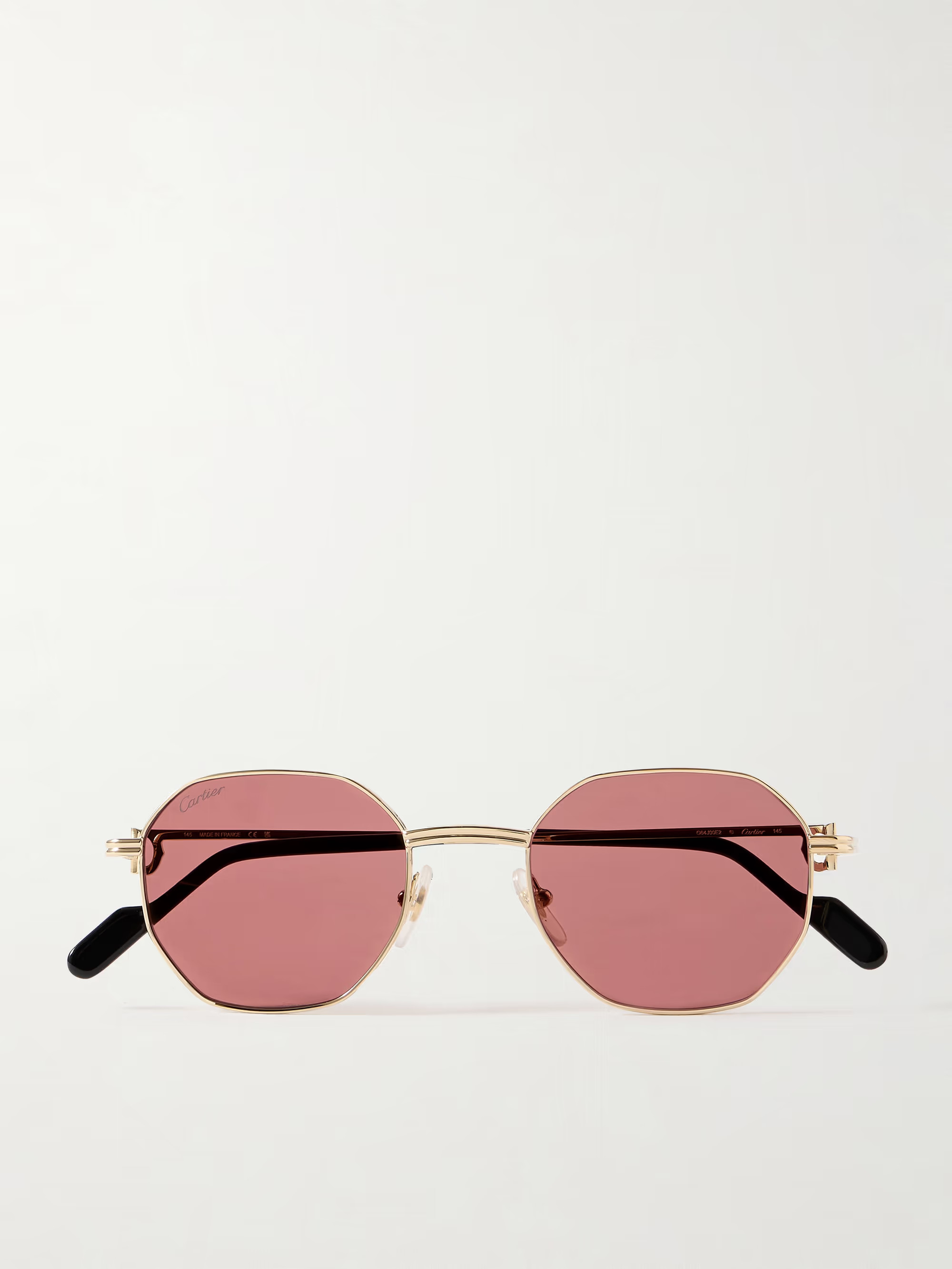 Hexagon-frame gold-tone sunglasses | NET-A-PORTER (US)
