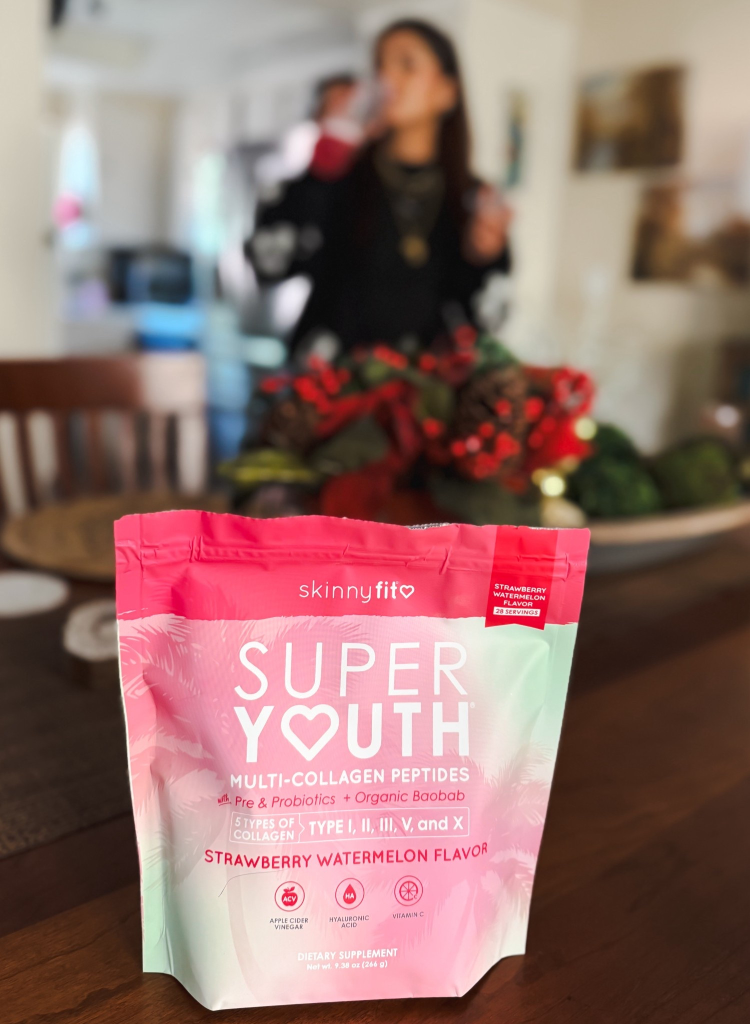 My daily glow routine in one delicious scoop ✨ I’ve been loving SkinnyFit Super Youth Multi-Collagen Peptides — it tastes so yummy and is so easy to add to my day. This powerhouse blend includes collagen, probiotics, apple cider vinegar, and organic baobab to support youthful-looking skin, hair, and nails, plus joint comfort, digestion, and healthy weight support 🤍
It’s naturally flavored, sugar-free, and made without preservatives or artificial ingredients — clean wellness that actually tastes good. One simple habit that helps me feel my best from the inside out ✨
Keywords (comma-separated):
SkinnyFit Super Youth, multi collagen peptides, collagen powder, beauty from within, skin hair nails supplement, gut health supplement, probiotics powder, apple cider vinegar supplement, clean wellness, sugar free collagen, daily wellness routine, joint support supplement, digestion support, healthy weight support, glow routine, LTK wellness finds

#LTKBeauty #LTKHoliday #LTKdayinmylife