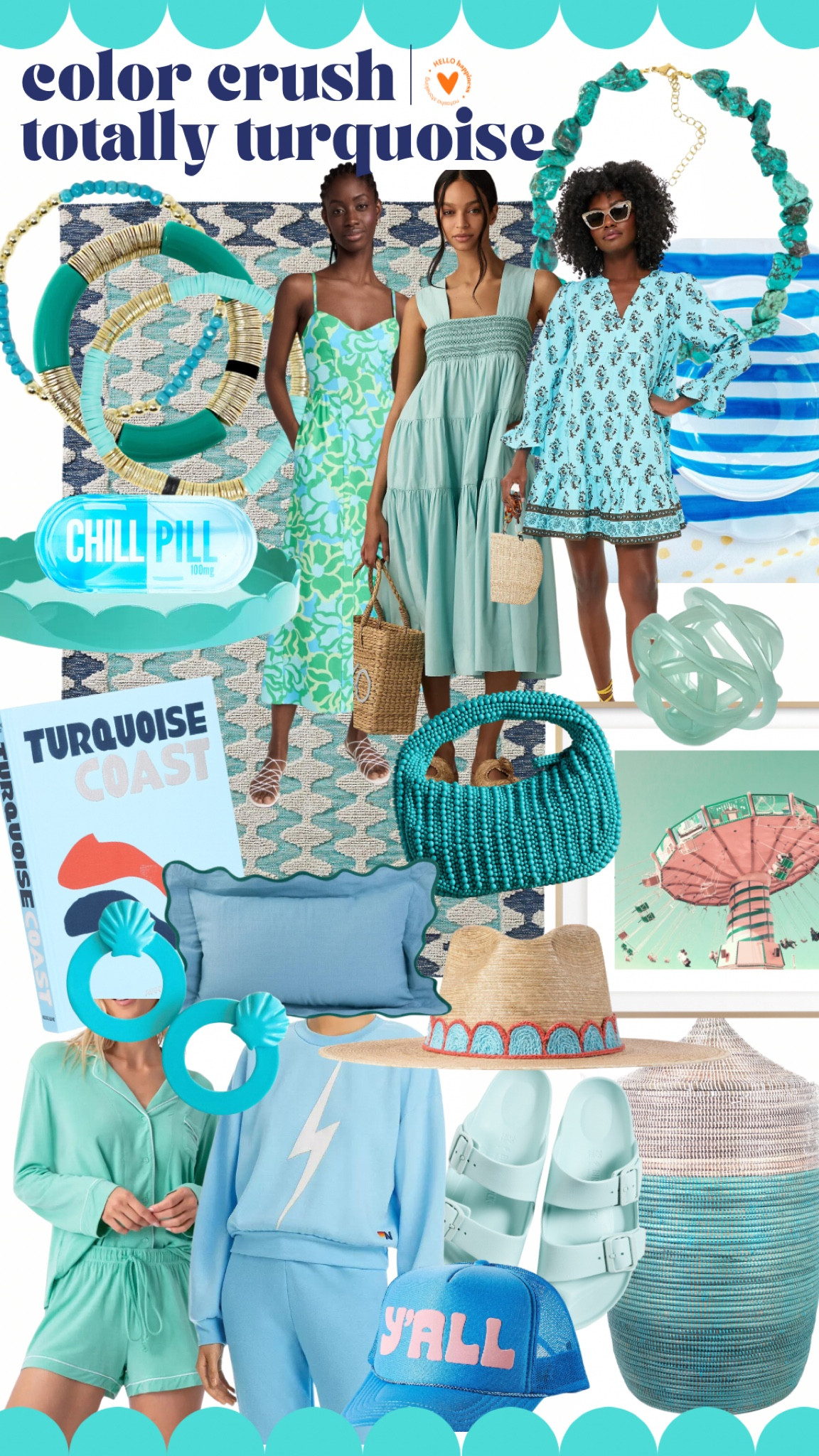 color crush | totally turquoise!! love the sea of tones and colors perfect for spring + summer 


#LTKstyletip #LTKfindsunder100 #LTKSeasonal