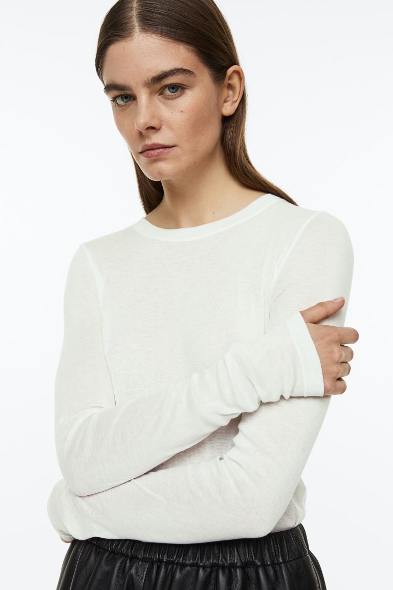 Pima Cotton Jersey Top | H&M (US)