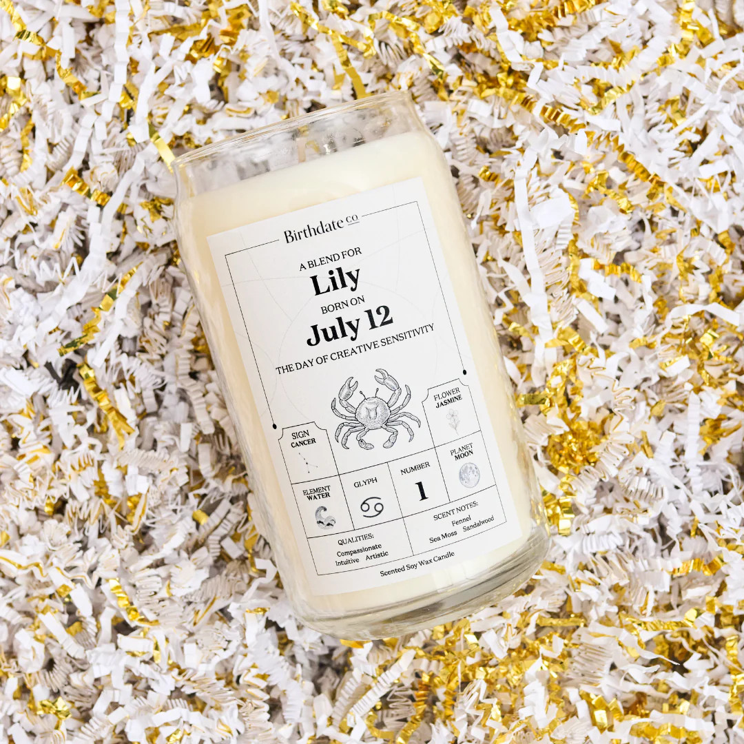 The Birthdate Candle | Birthdate Co.