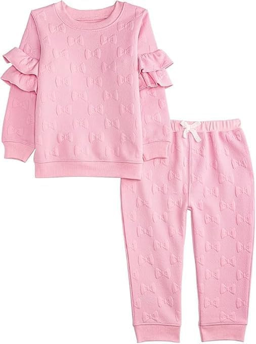 Mud Pie Kids Quilted Bow Jogger Set | Amazon (US)