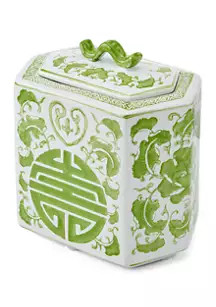 Mikasa Ceramic Green Oriental Canister | Belk