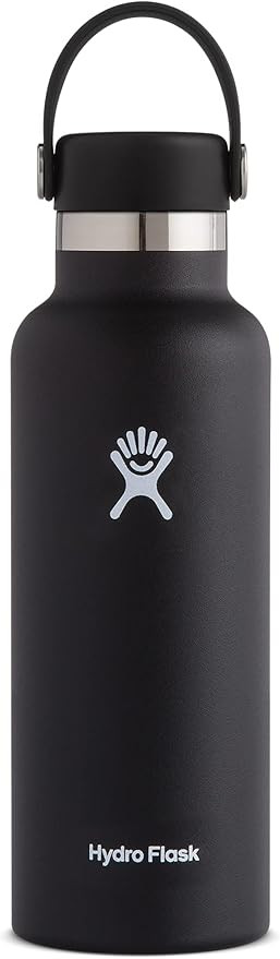 Hydro Flask Water Bottle - Stainless Steel, Reusable, Vacuum Insulated with Standard Mouth Flex L... | Amazon (US)