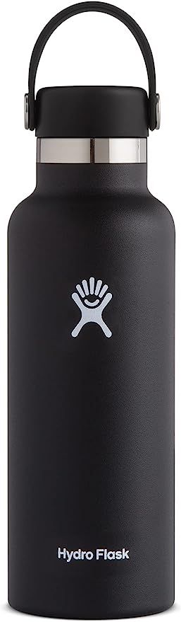Hydro Flask Water Bottle - Stainless Steel, Reusable, Vacuum Insulated with Standard Mouth Flex L... | Amazon (US)