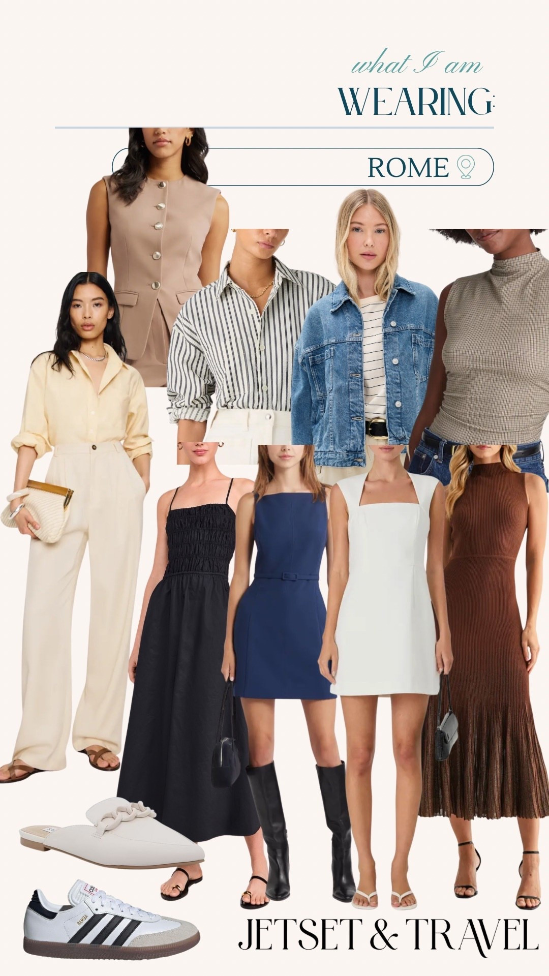 We’ve arrived in #Rome ! The sights and the FOOD have been absolutely amazing. For my Rome #outfits, I’ve leaned into a bit more of a sleek, city feel. I’m loving the clean lines of these dresses! For #footwear I kept it consistent with what I wore on the amalfi coast. A classic #samba or #mule goes with pretty any outfit I packed. I found these pieces from a few different retailers including #reformation #shopbop and #nordstrom. 



#romefashion #cityfashion #travel #italy #italyfashion #europeantravel #internationaltravel #adidas #madewell #ootd #denimjacket #freepeople #houndstooth

#LTKStyleTip #LTKShoeCrush #LTKTravel